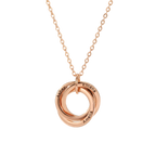 Collar Aros Entrelazados Personalizado con Nombres