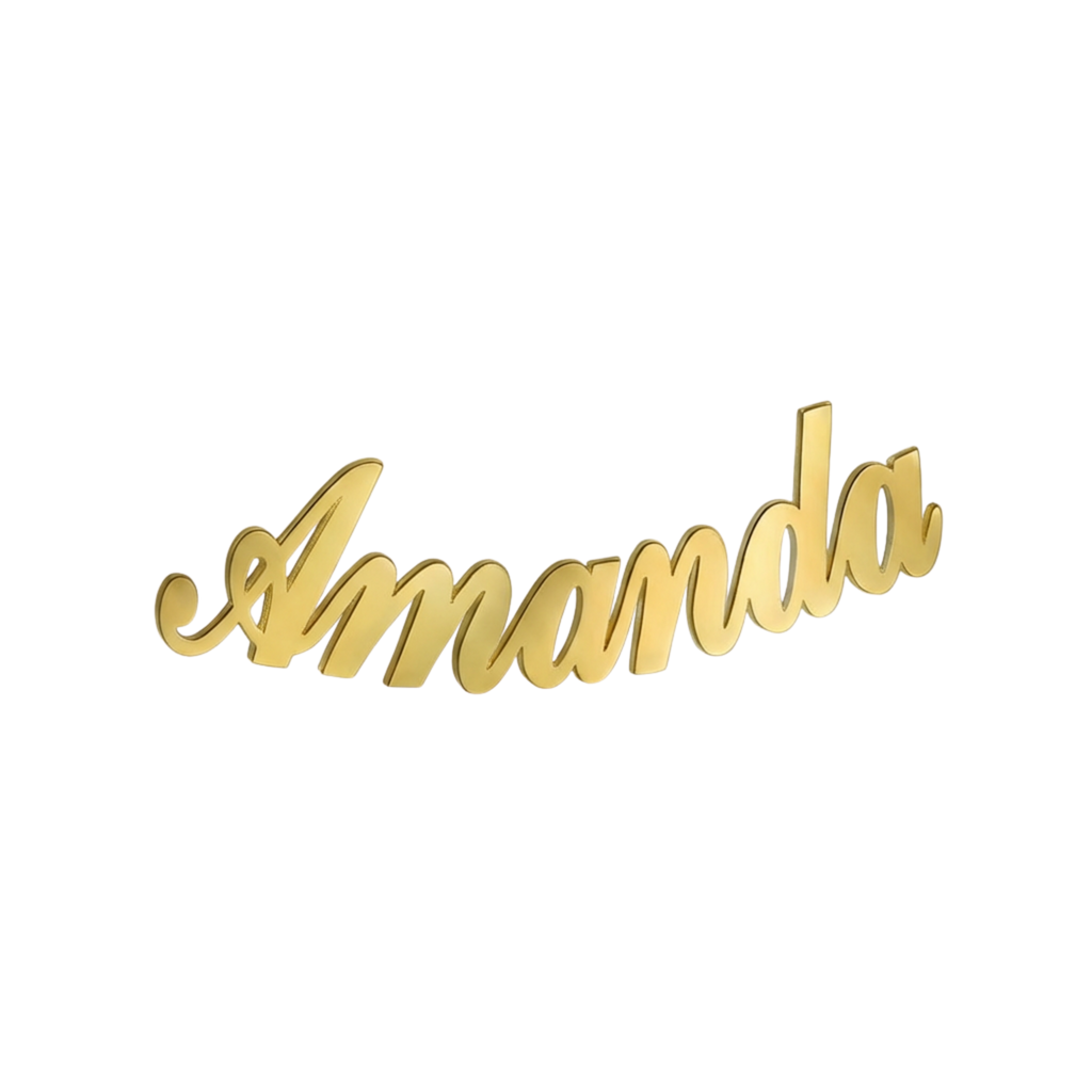 Pendientes Nombre Personalizado