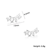 Pendientes Nombre Personalizado