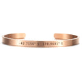 Pulsera Abierta Doble Grabado
