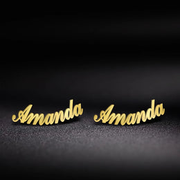 Pendientes Nombre Personalizado