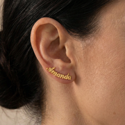 Pendientes Nombre Personalizado