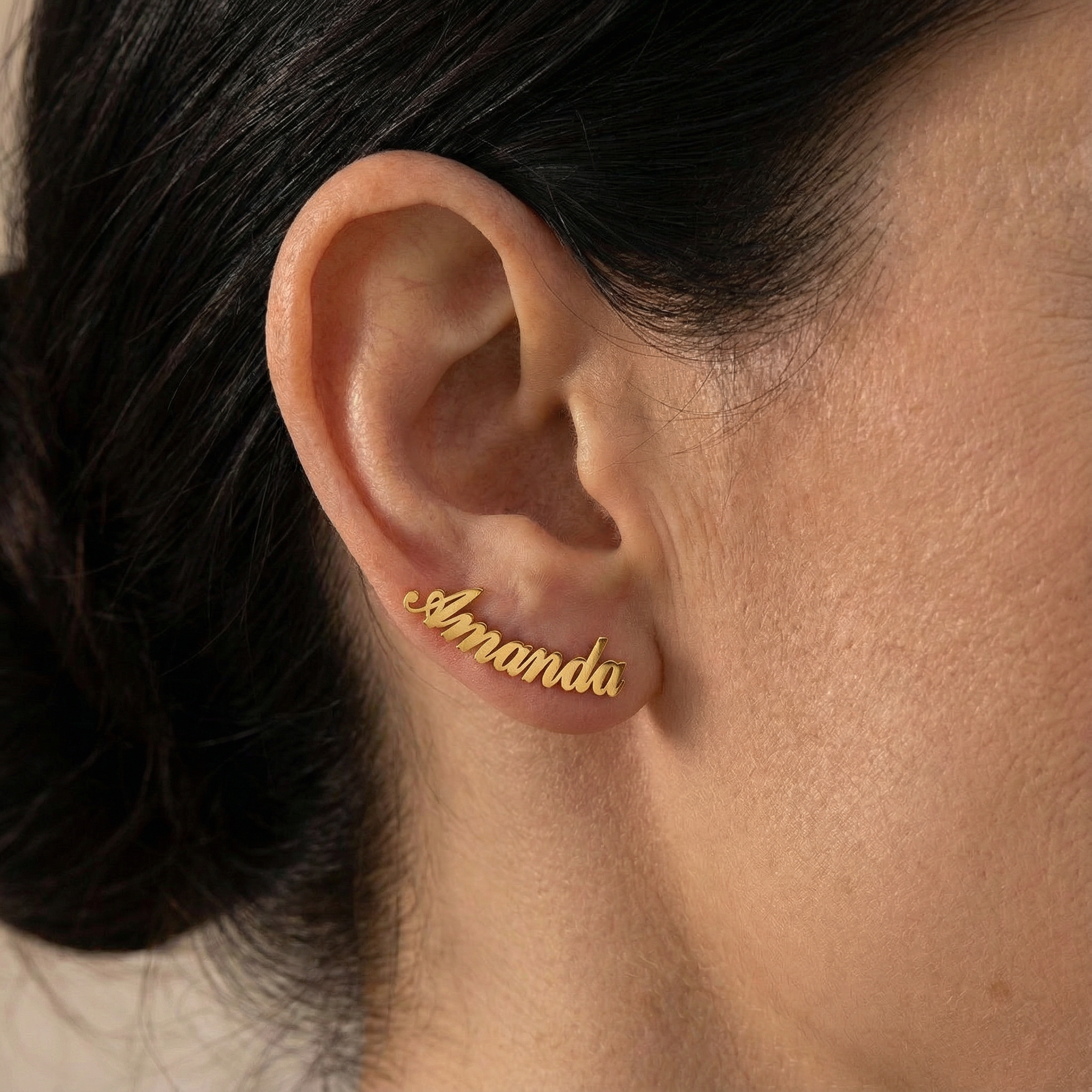 Pendientes Nombre Personalizado