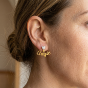 Pendientes con Joya y Nombre