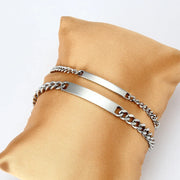 Pulsera Placa Grabada 