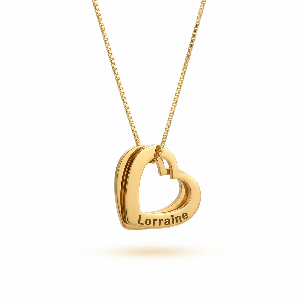 Collar Corazones Personalizado
