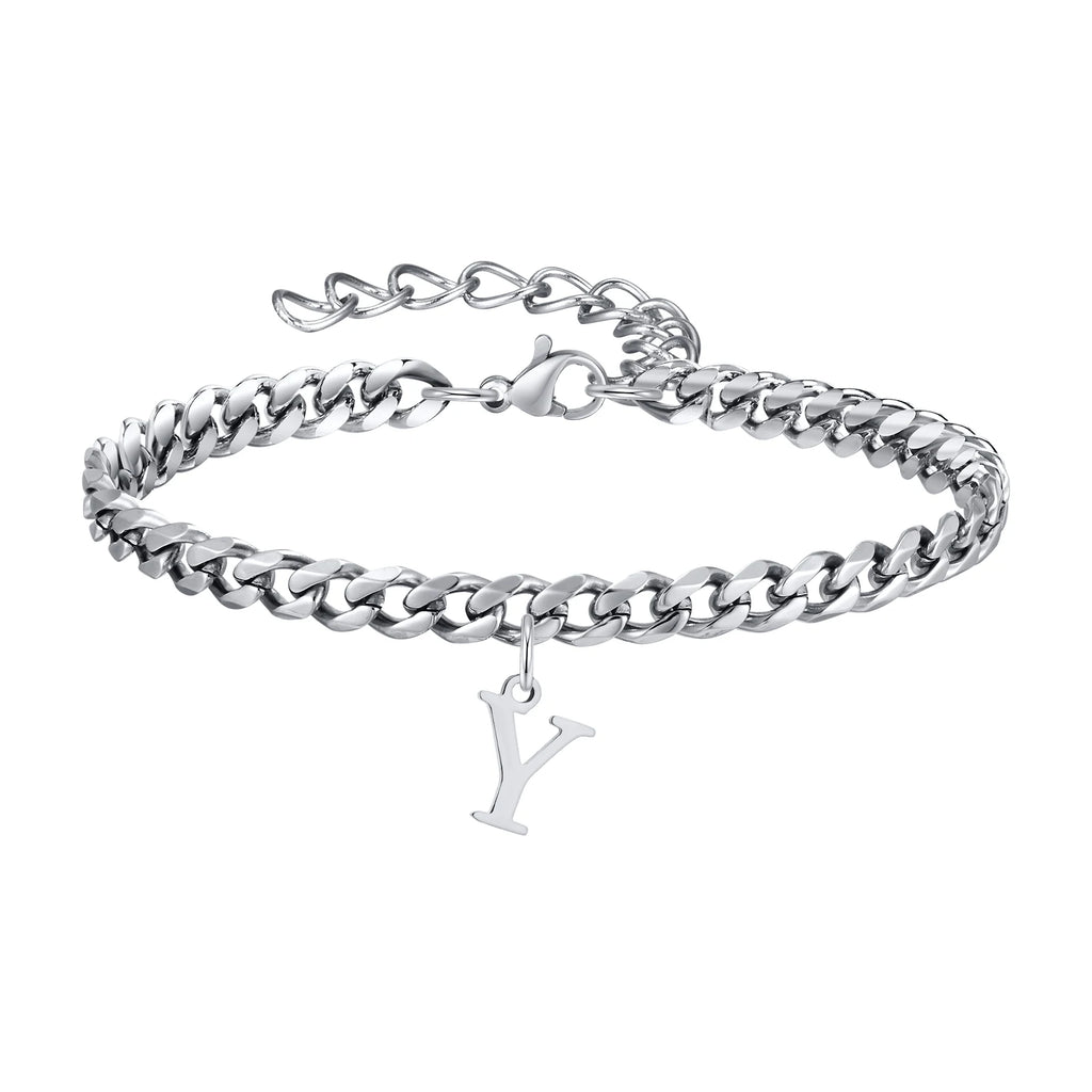 Pulsera Cadena con Colgante Inicial 
