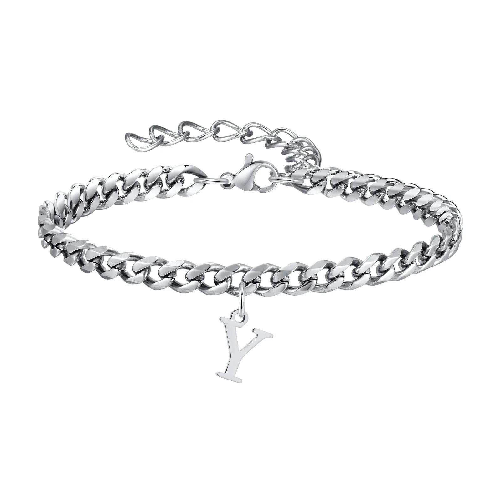 Pulsera Cadena con Colgante Inicial 