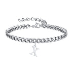 Pulsera Cadena con Colgante Inicial 