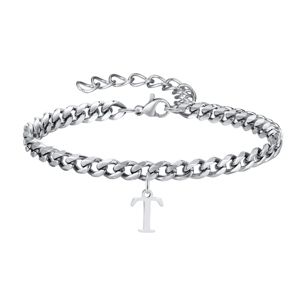Pulsera Cadena con Colgante Inicial 