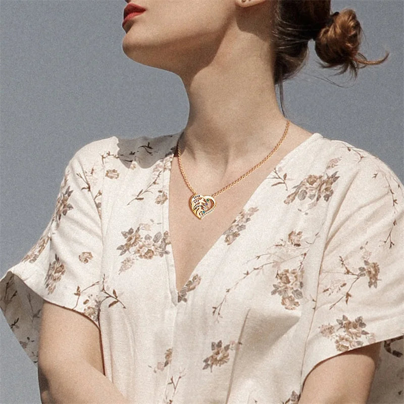 Collar Corazón con Perlas