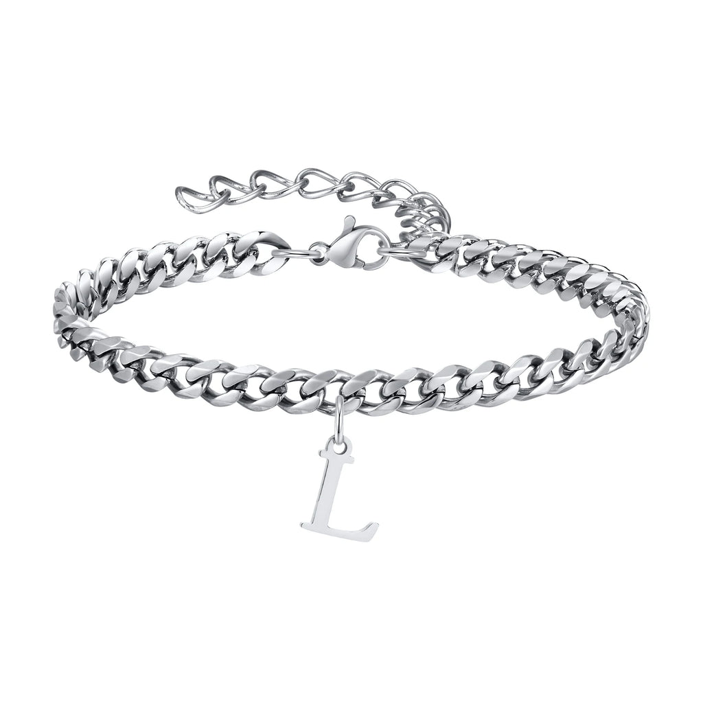 Pulsera Cadena con Colgante Inicial 