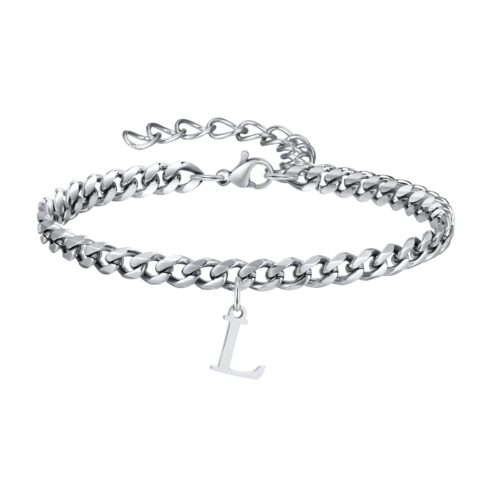 Pulsera Cadena con Colgante Inicial 