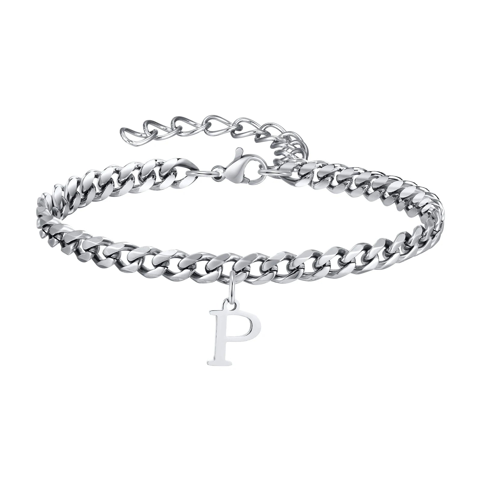 Pulsera Cadena con Colgante Inicial 