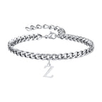Pulsera Cadena con Colgante Inicial 