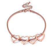 Pulsera Multicorazón Deslizante 