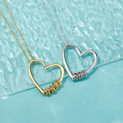 Collar Corazón de Familia Personalizable