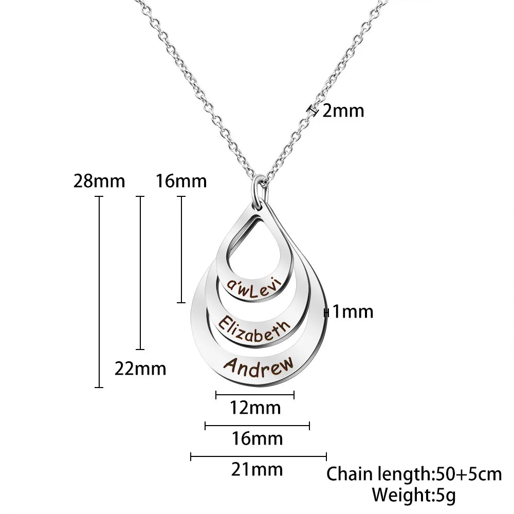 Collar Gota de Amor Personalizable 