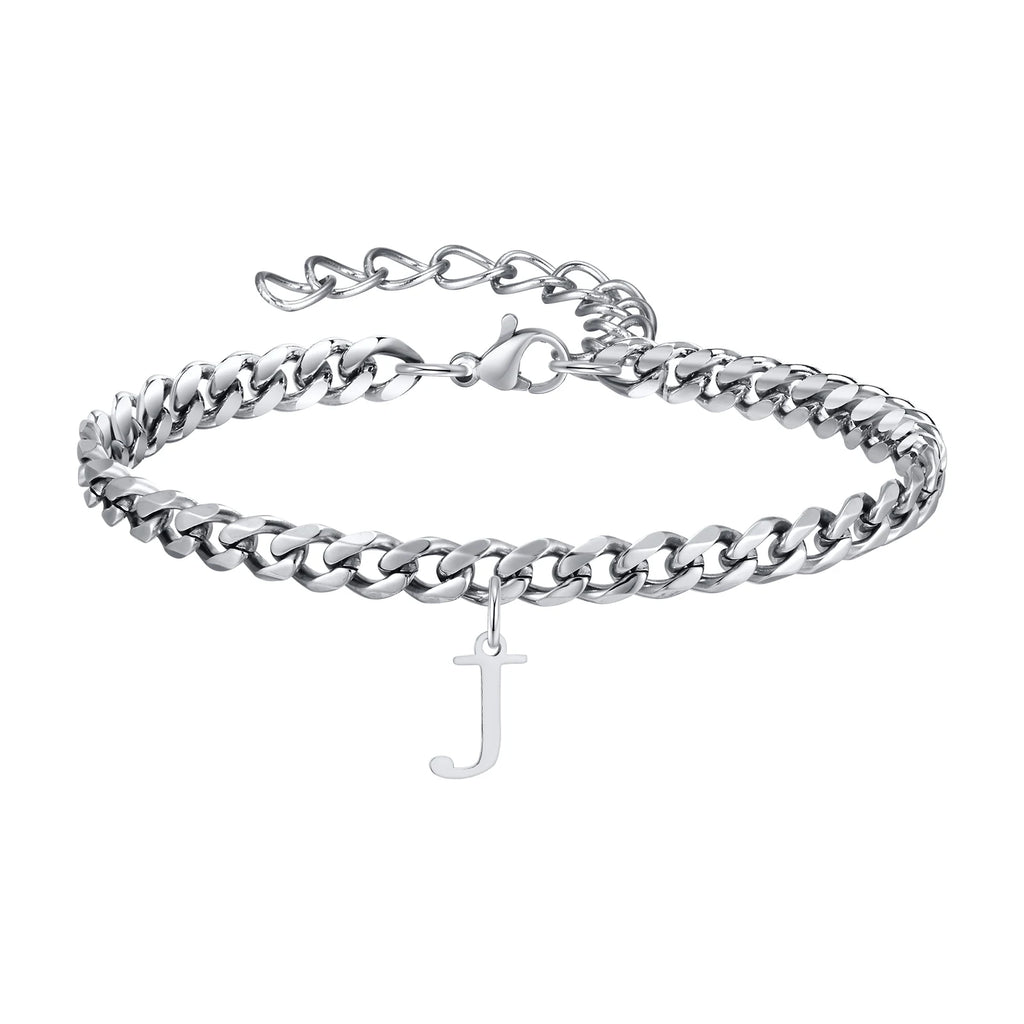 Pulsera Cadena con Colgante Inicial 