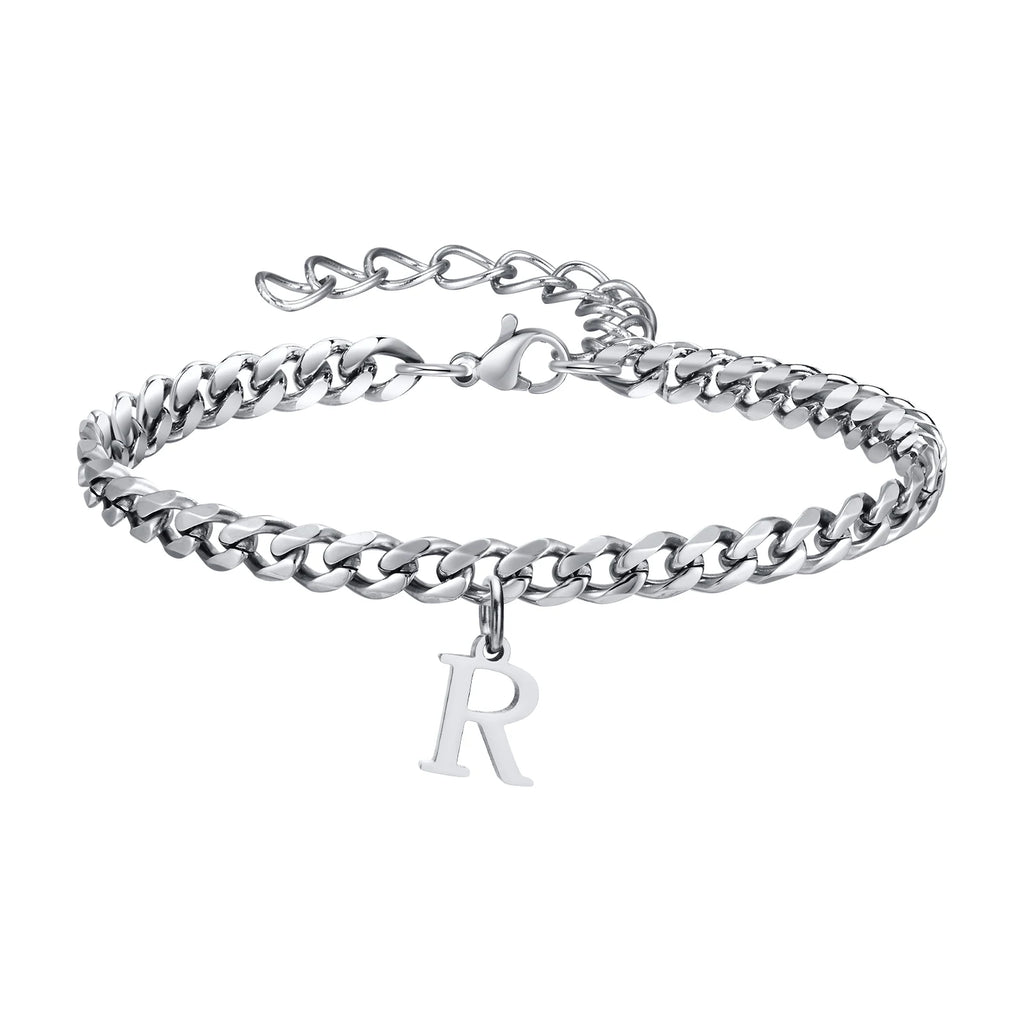 Pulsera Cadena con Colgante Inicial 