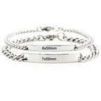 Pulsera Placa Grabada 