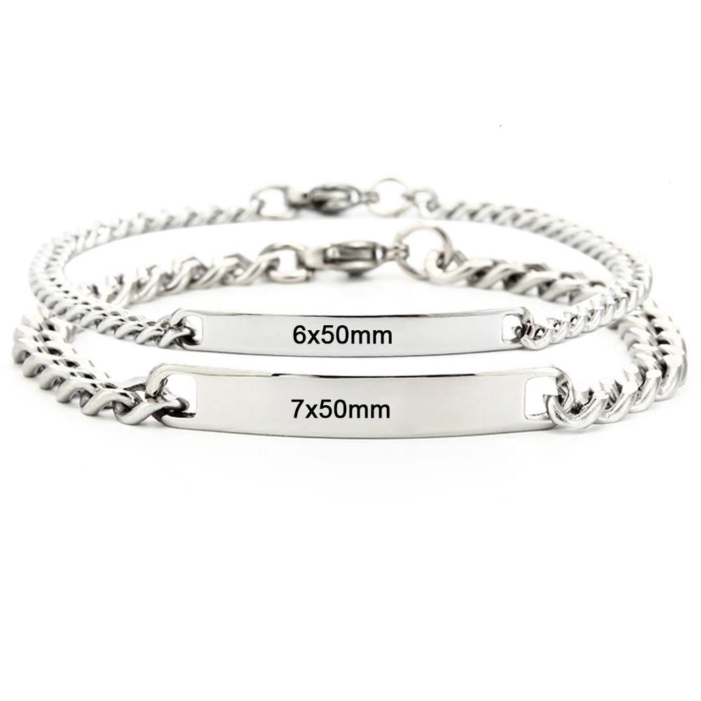 Pulsera Placa Grabada 