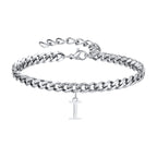 Pulsera Cadena con Colgante Inicial 
