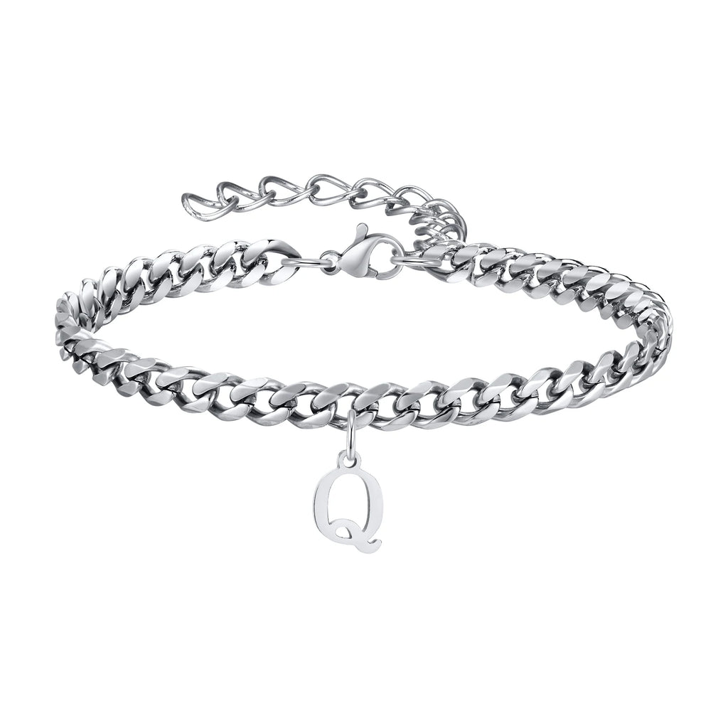 Pulsera Cadena con Colgante Inicial 