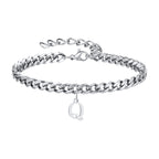 Pulsera Cadena con Colgante Inicial 