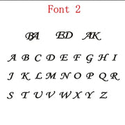 Anillo Doble Inicial Colgante Personalizable