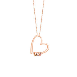 Collar Corazón de Familia Personalizable