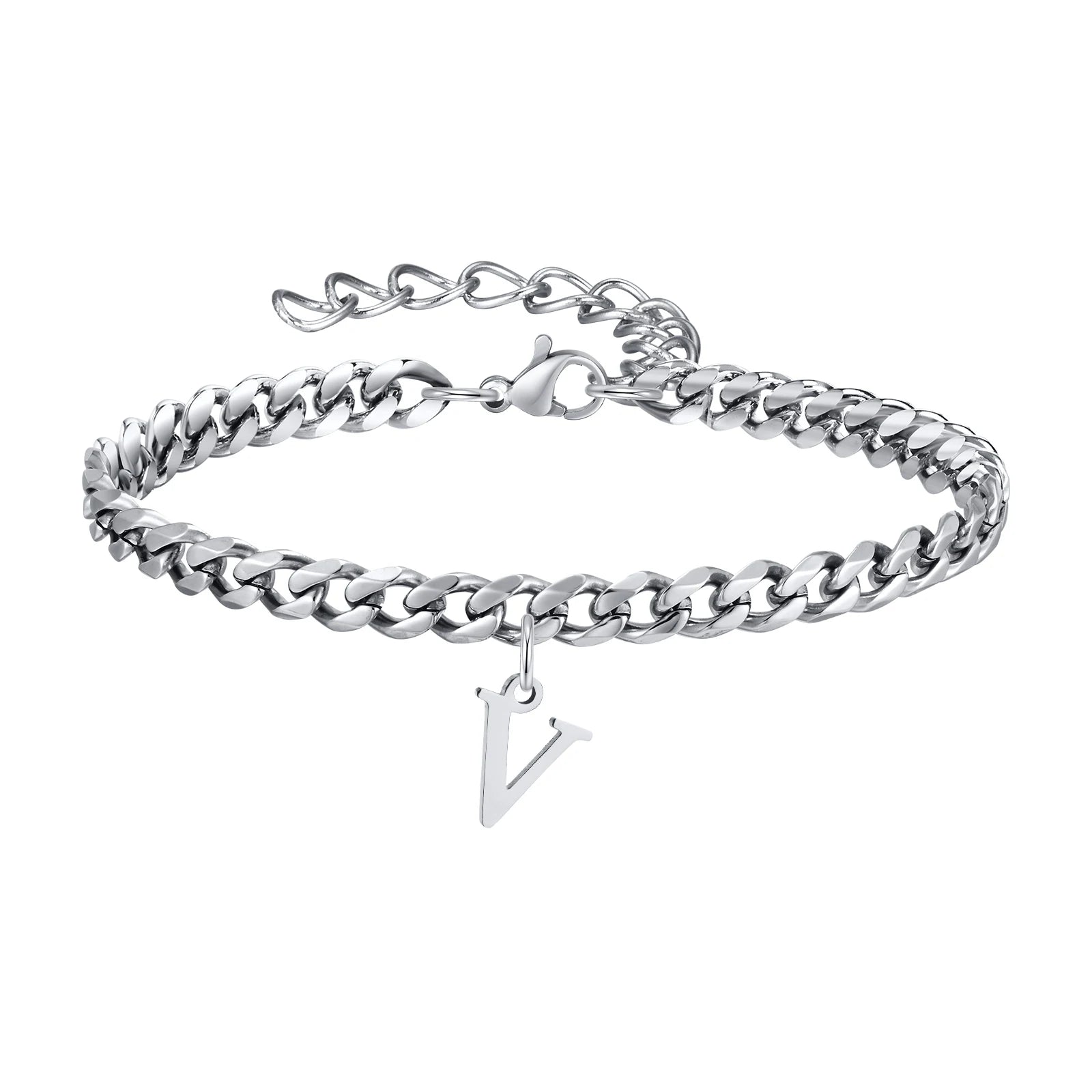 Pulsera Cadena con Colgante Inicial 