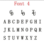 Anillo Doble Inicial Colgante Personalizable