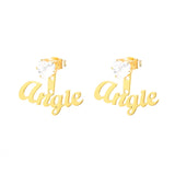 Pendientes con Joya y Nombre