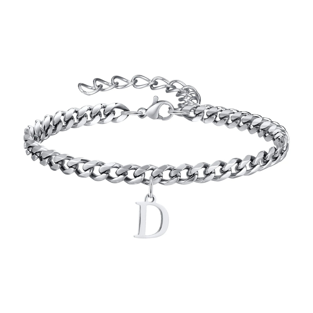 Pulsera Cadena con Colgante Inicial 