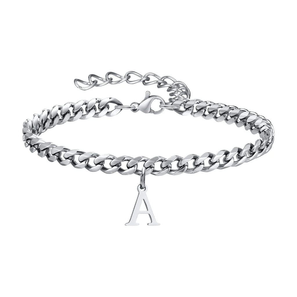 Pulsera Cadena con Colgante Inicial 
