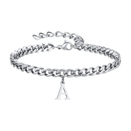 Pulsera Cadena con Inicial Colgante