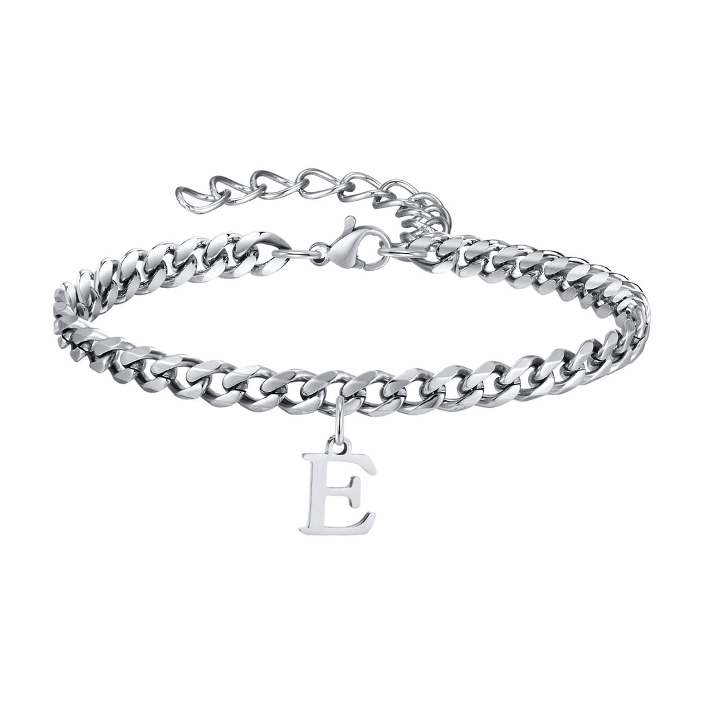 Pulsera Cadena con Colgante Inicial 