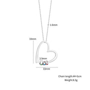 Collar Corazón de Familia Personalizable