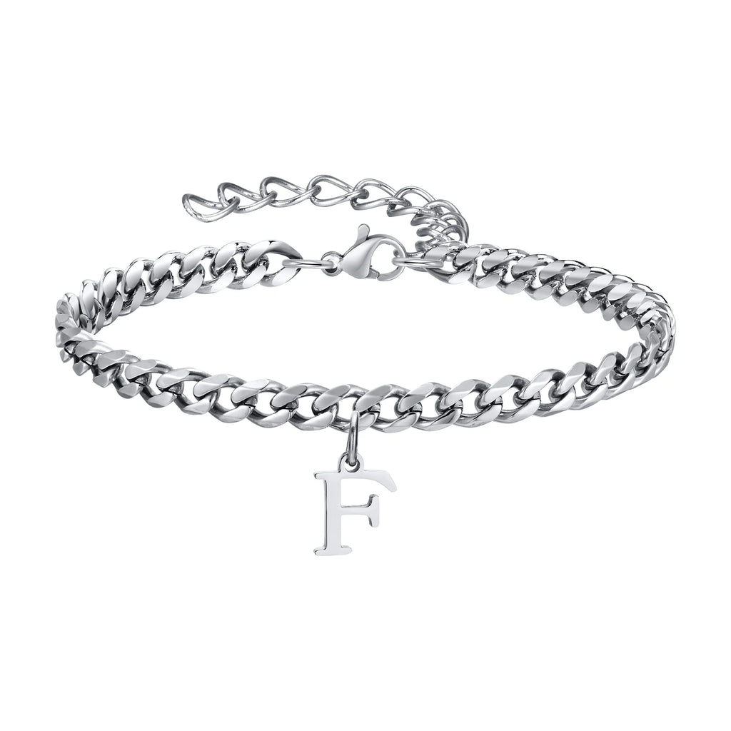 Pulsera Cadena con Colgante Inicial 