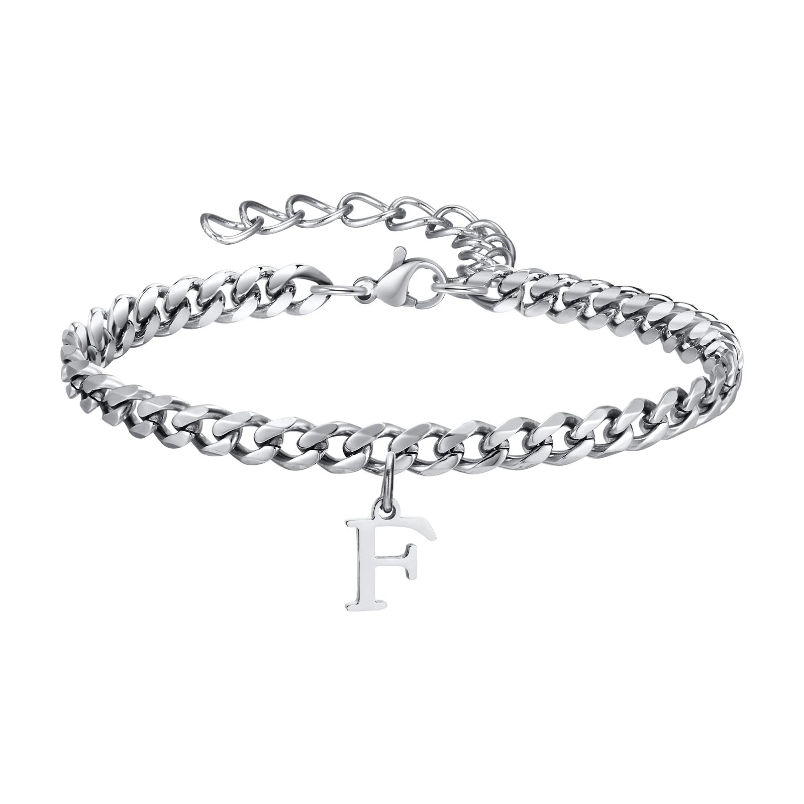 Pulsera Cadena con Colgante Inicial 
