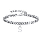 Pulsera Cadena con Colgante Inicial 