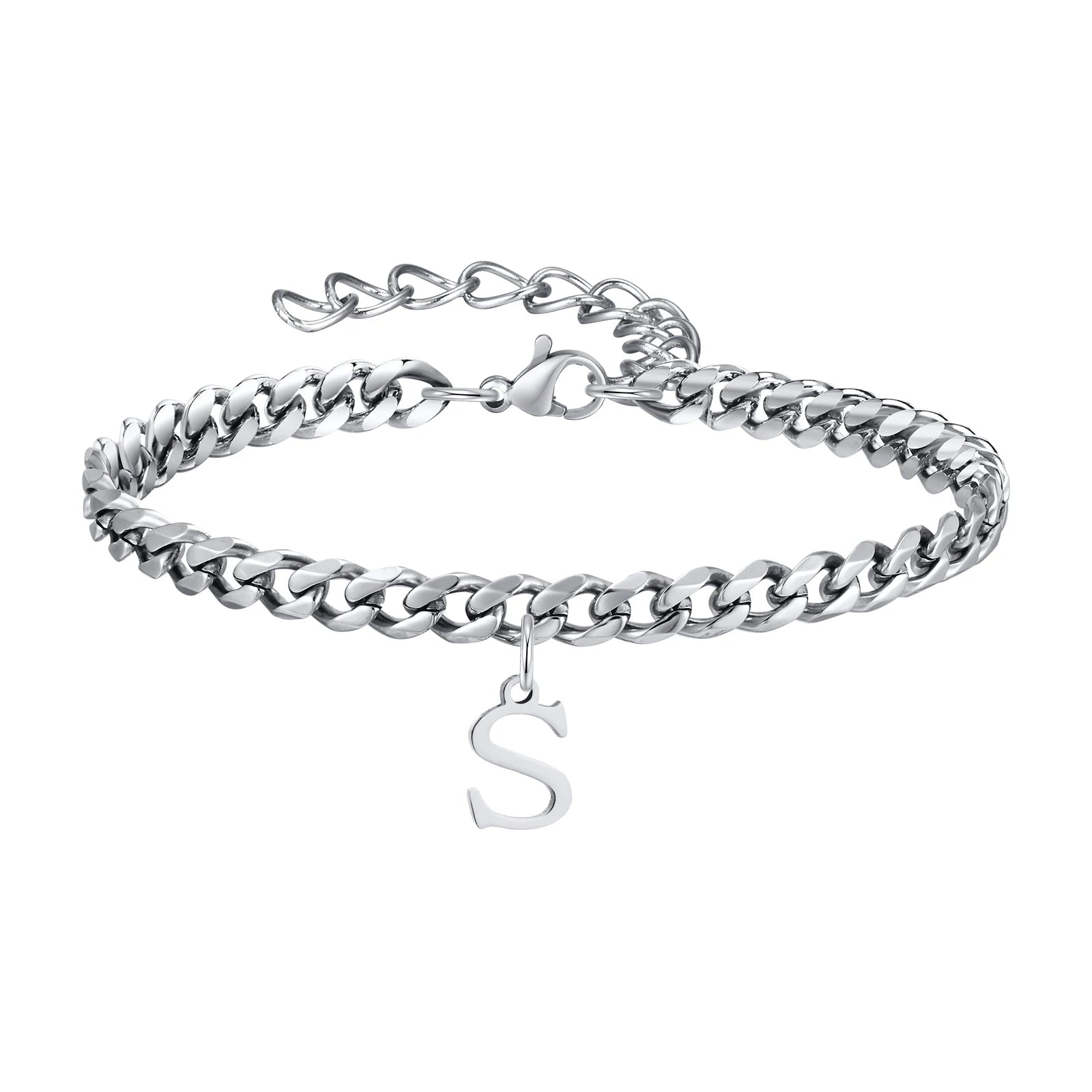 Pulsera Cadena con Colgante Inicial 
