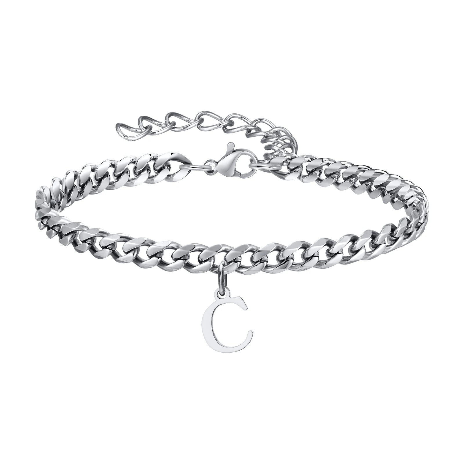 Pulsera Cadena con Colgante Inicial 