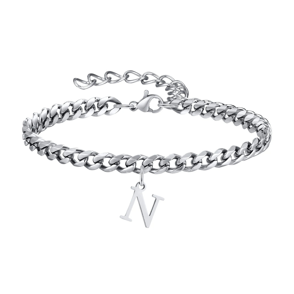 Pulsera Cadena con Colgante Inicial 
