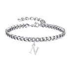 Pulsera Cadena con Colgante Inicial 