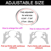 Pulsera Abierta Doble Grabado