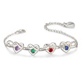 Pulsera Corazones con Perlas