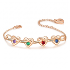Pulsera Corazones con Perlas