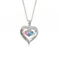 Collar Corazón Especial con Piedras de Nacimientos